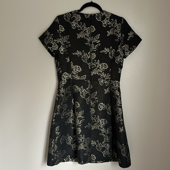 Ann Taylor shimmer brocade flare pocket dress - Picture 6 of 6